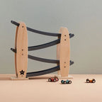 Houten racebaan - Natuur/Grijs Aiden - Kid's Concept - productfoto