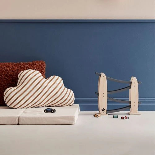 Houten racebaan - Natuur/Grijs Aiden - Kid's Concept