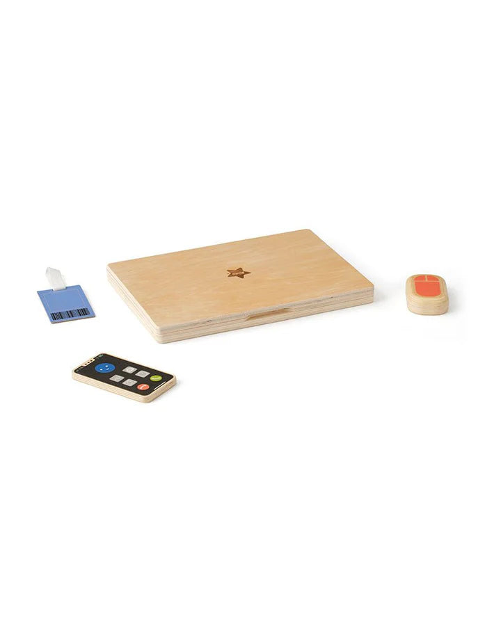 Speelgoed Laptop - Computer set - Houten speelgoed - Kid's Concept - productfoto - afbeelding 2