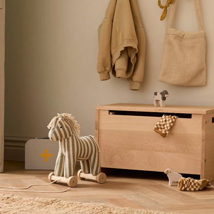 Trekpaardje Sam Aiden - 2 in 1 -  Pull Along - Groen/Wit - Kid's Concept