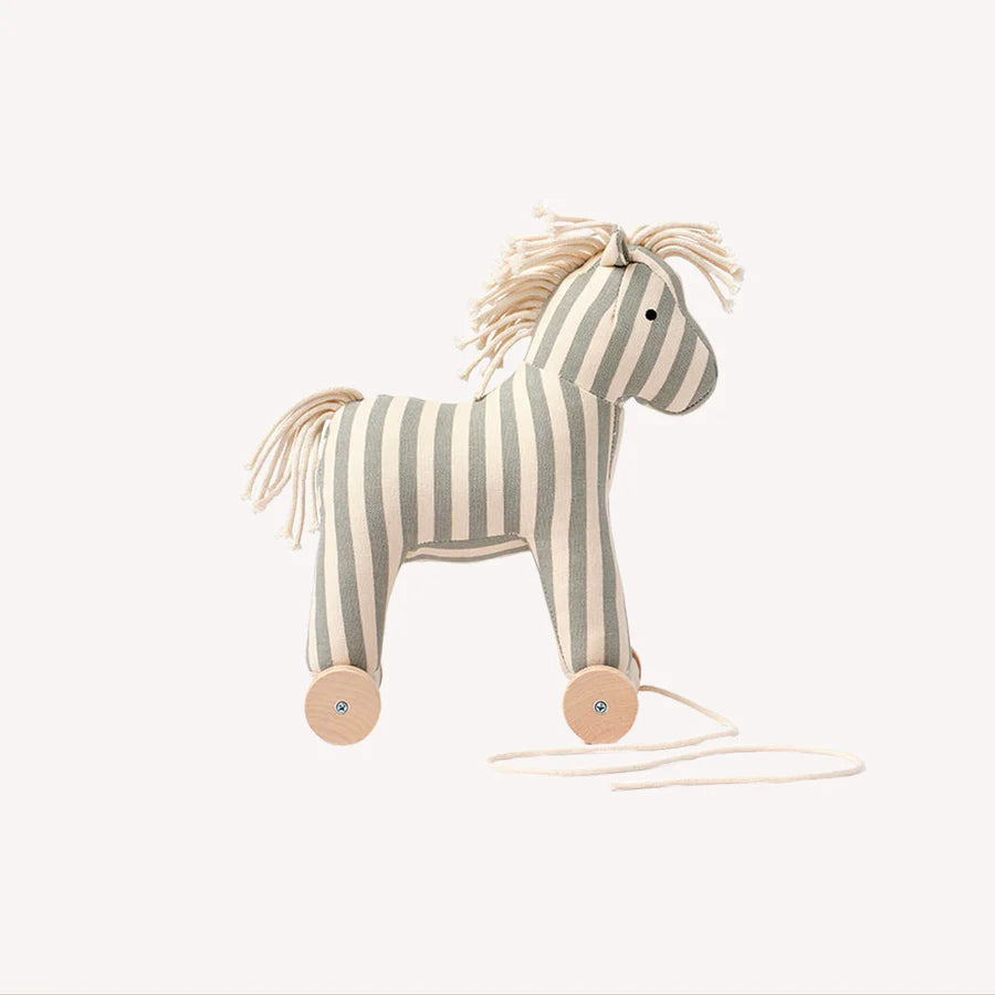 Trekpaardje Sam Aiden - 2 in 1 -  Pull Along - Groen/Wit - Kid's Concept