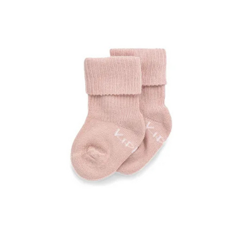 Blijf sokjes - prematuur & newborn - Biologisch katoen mix - Mauve - KipKep product