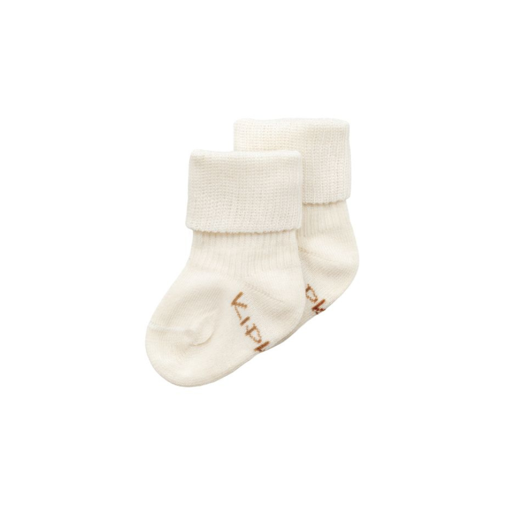 Blijf sokjes - Prematuur & newborn - Biologisch katoen mix - Off white - KipKep product