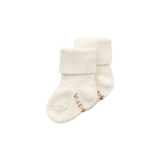 Blijf sokjes - Prematuur & newborn - Biologisch katoen mix - Off white - KipKep product