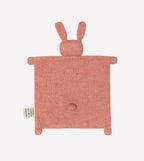 Knuffeldoekje Bunny Rose – 100% baby alpaca – Main Sauvage
