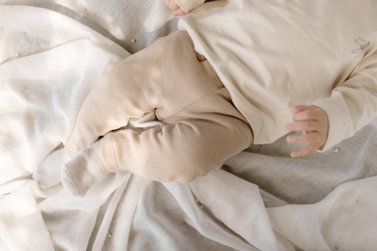 Legging Max - Biologisch katoen - Greige - Levv Labels beentjes