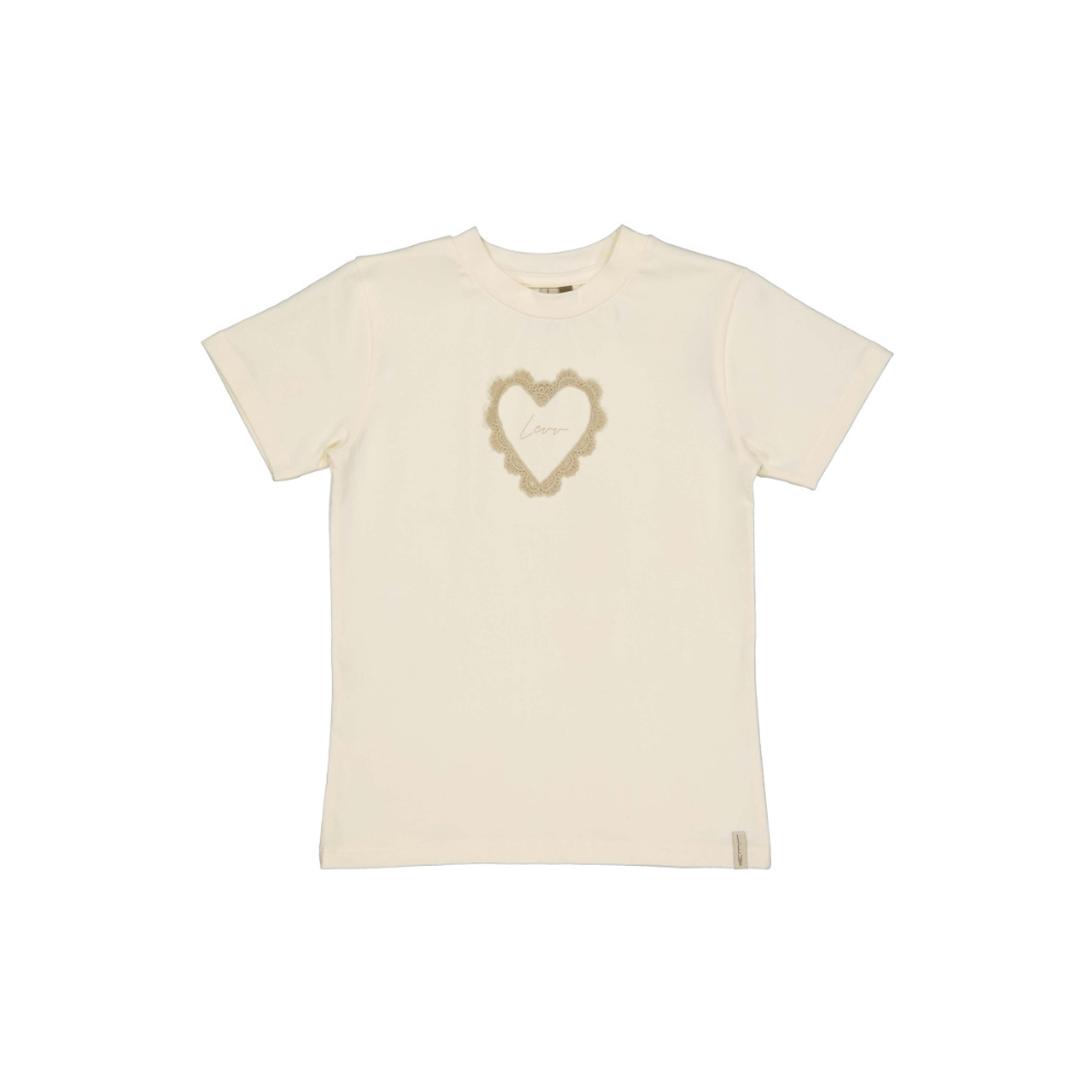 T-shirt Belle - Katoen - Wit/White Pearl - Levv Labels voor