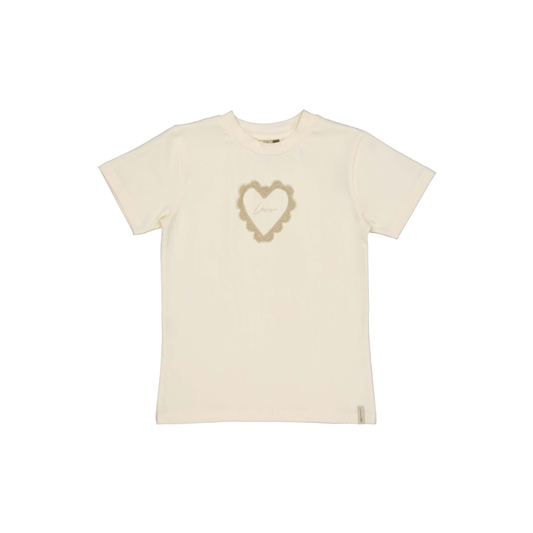 T-shirt Belle - Katoen - Wit/White Pearl - Levv Labels voor