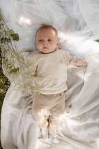 Legging Max - Biologisch katoen - Greige - Levv Labels baby