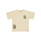T-shirt Bastijn - Katoen - Beige - Levv Labels voor