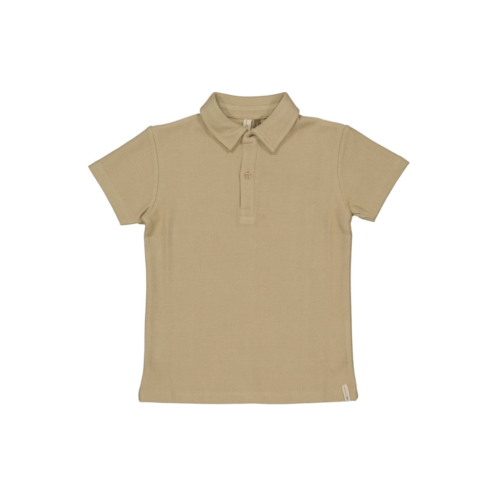 Polo shirt Bert - Katoen - Groen/Dessert Sand - Levv Labels voor