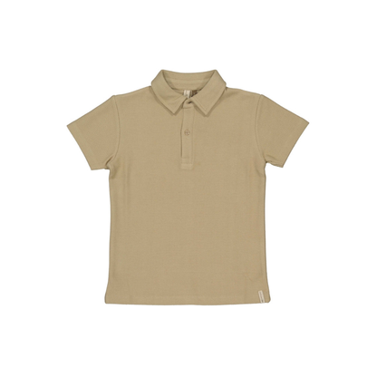 Polo shirt Bert - Katoen - Groen/Dessert Sand - Levv Labels voor