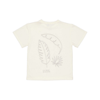 T-shirt met print Berny - Katoen - Wit/White Pearl - Levv Labels  achter