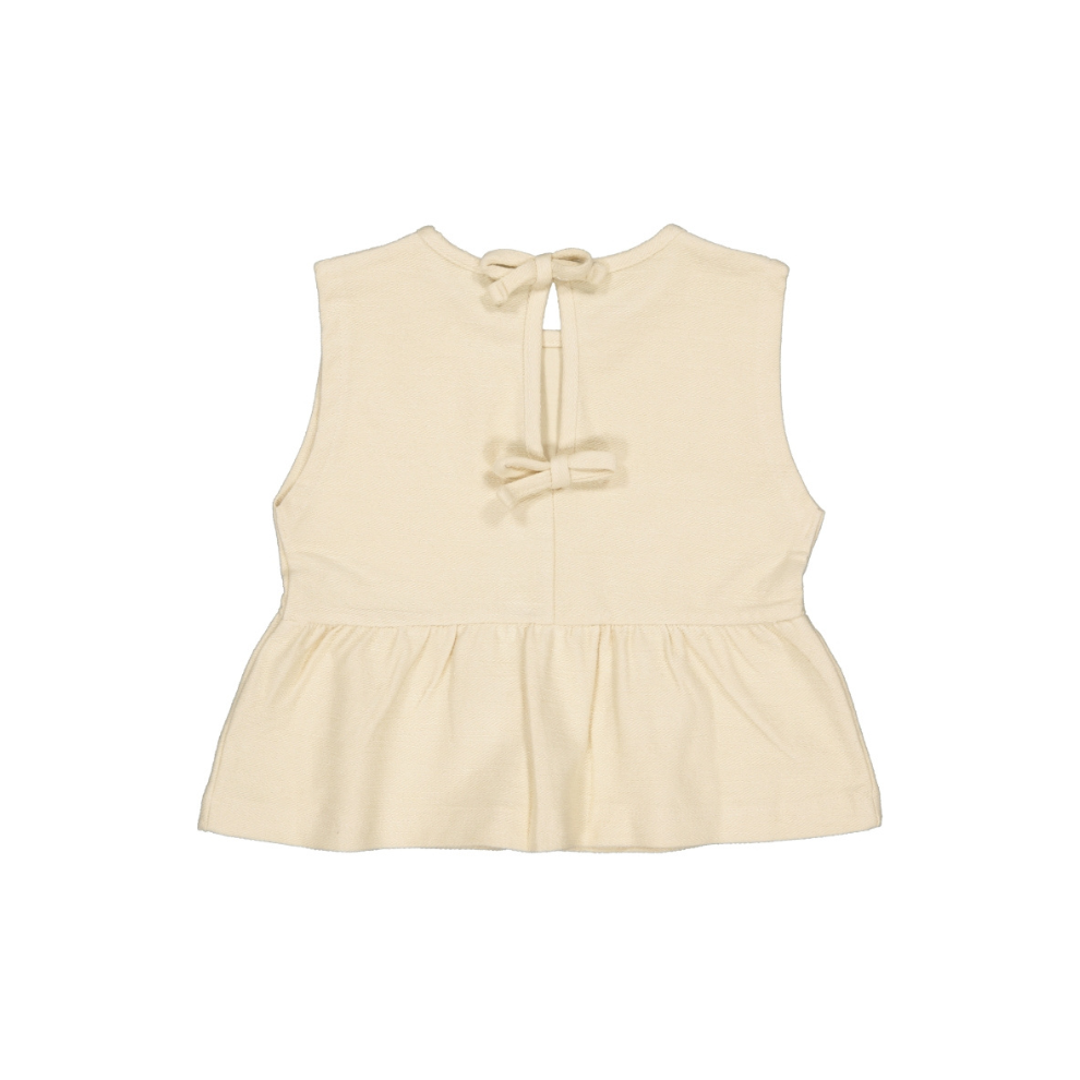 Top Bellis - Katoen - Ecru/Oatmeal - Levv Labels achter