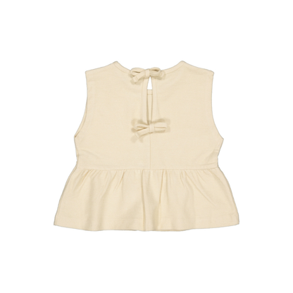 Top Bellis - Katoen - Ecru/Oatmeal - Levv Labels achter