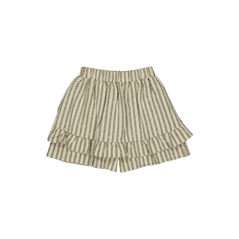 Rokje Billie - Skort - Katoen - Gestreept/groen - Levv Labels achter