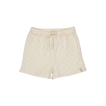Kort broekje Bina - Oatmeal/Embroidery - Levv Labels  voor