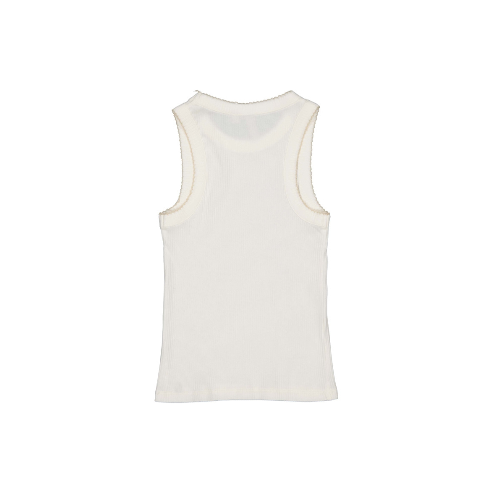 Hemdje Bernise - Katoen - Wit/White Marble - Levv Labels achter