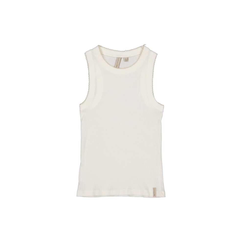 Hemdje Bernise - Katoen - Wit/White Marble - Levv Labels  voor