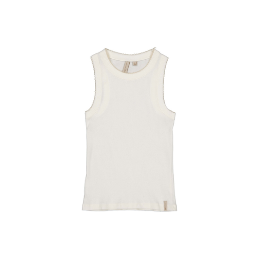 Hemdje Bernise - Katoen - Wit/White Marble - Levv Labels  voor