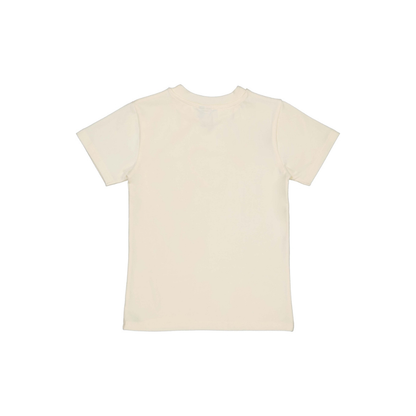 T-shirt Belle - Katoen - Wit/White Pearl - Levv Labels achter