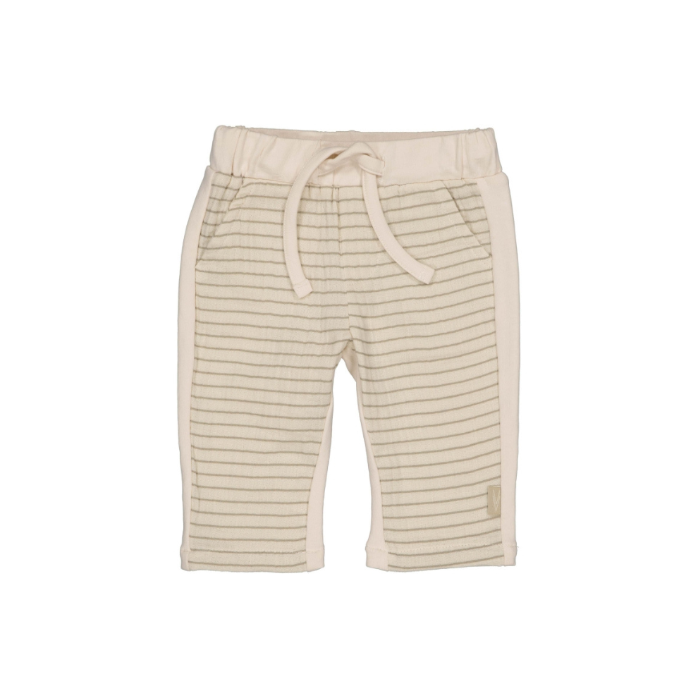 Broekje Michael - Biologisch katoen - Taupe lines - Levv Labels voor