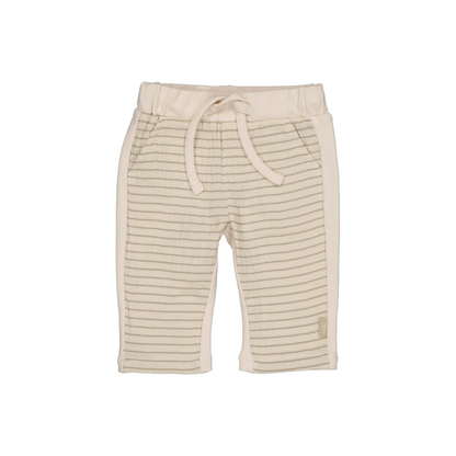 Broekje Michael - Biologisch katoen - Taupe lines - Levv Labels voor