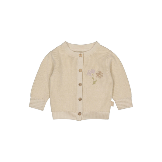 Vestje met bloemetjes Marcia - Katoen - Beige - Levv Labels voor