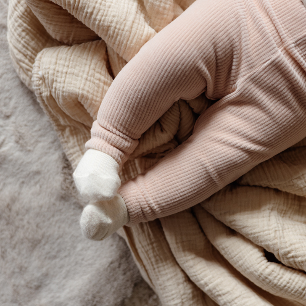 Legging Len - Katoen - Oudroze - Levv baby