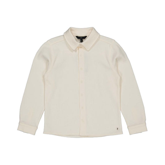 Ovehemd top - Katoen - Cream/offwhite - Levv voorkant