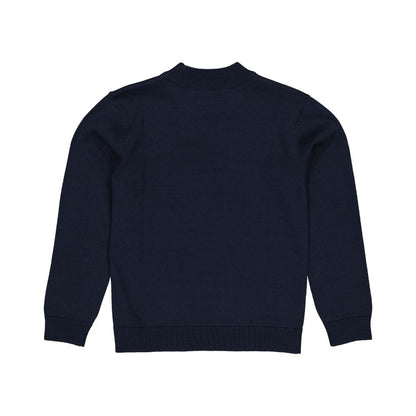 Gebreide trui Veron - Katoen - Night blue/navy - Levv achterkant