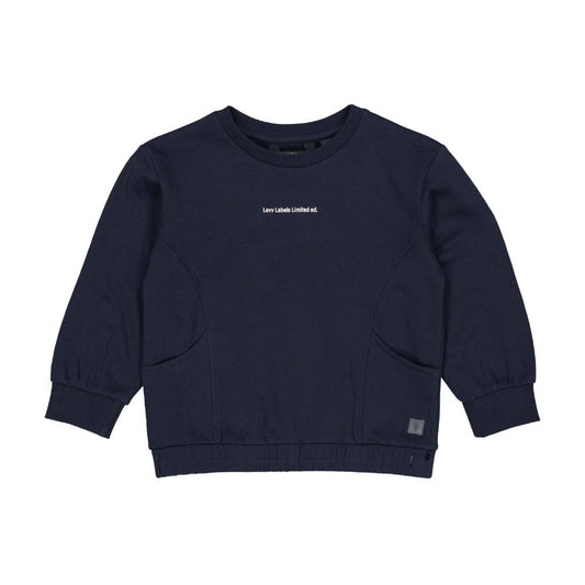 Sweater Valiant - Katoen - Night blue/navy - Levv voorkant