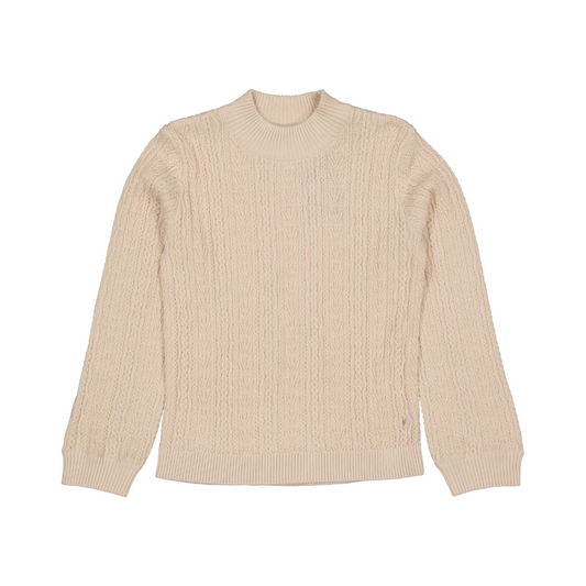 Trui Veronica - Katoen - Faded pink/lichtroze - Levv voorkant