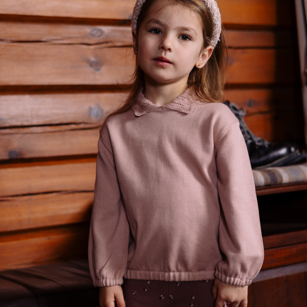 Trui Verene - Katoen - Light mauve - Levv - kind