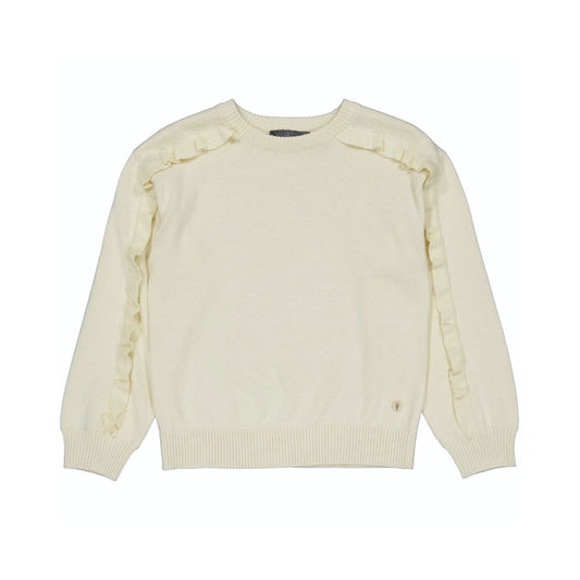 Sweater Verona - Katoen - White cream - Levv voorkant