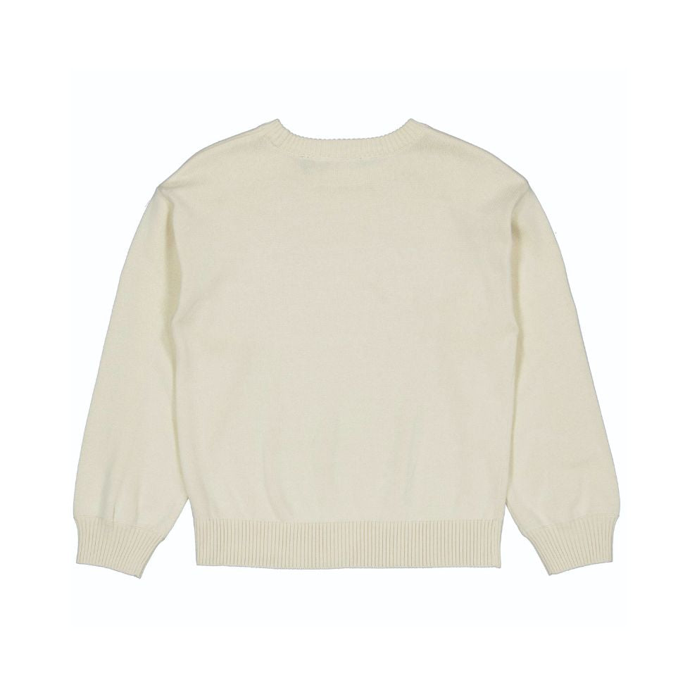 Sweater Verona - Katoen - White cream - Levv achterkant