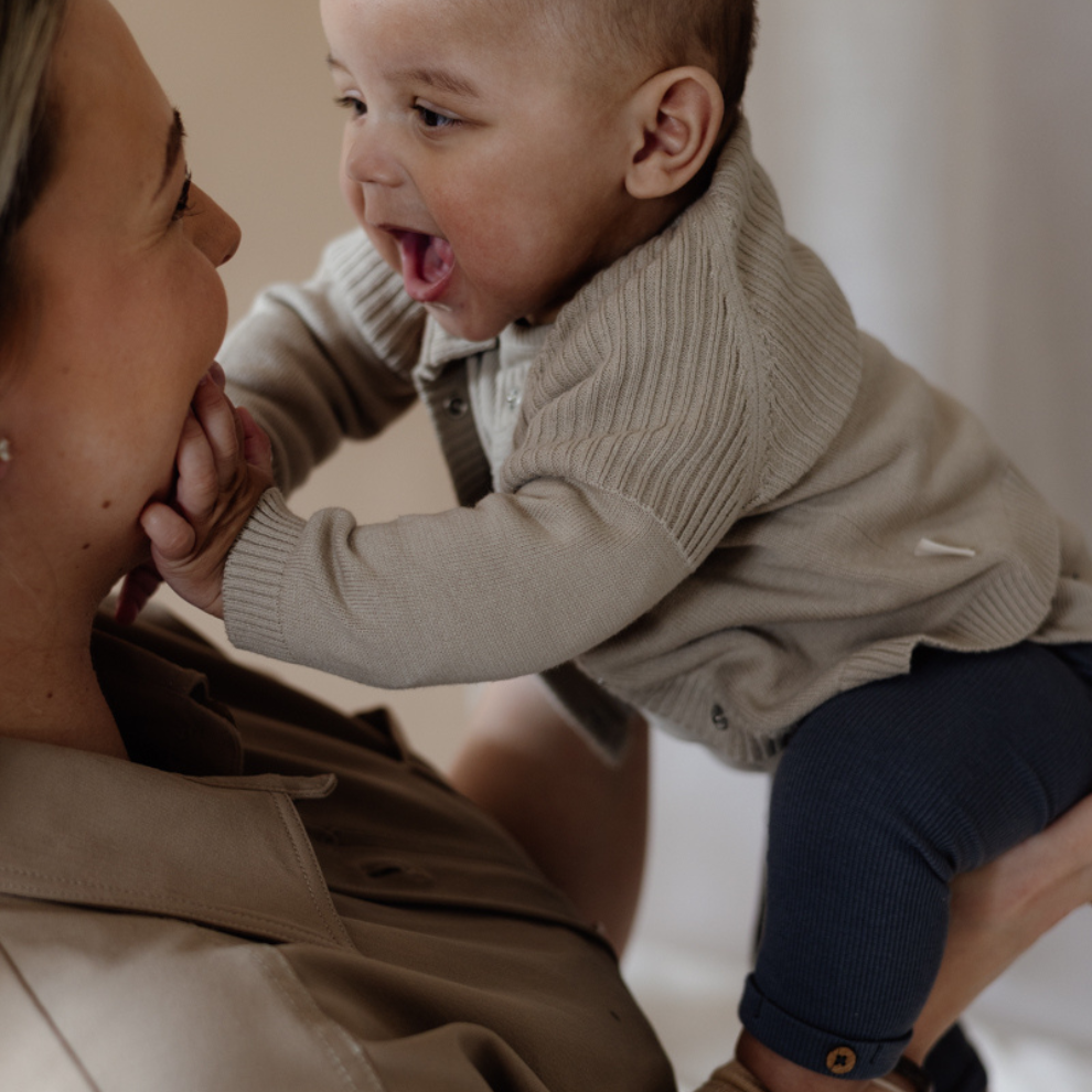 Vestje Lex - Biologisch katoen - Beige - Levv baby