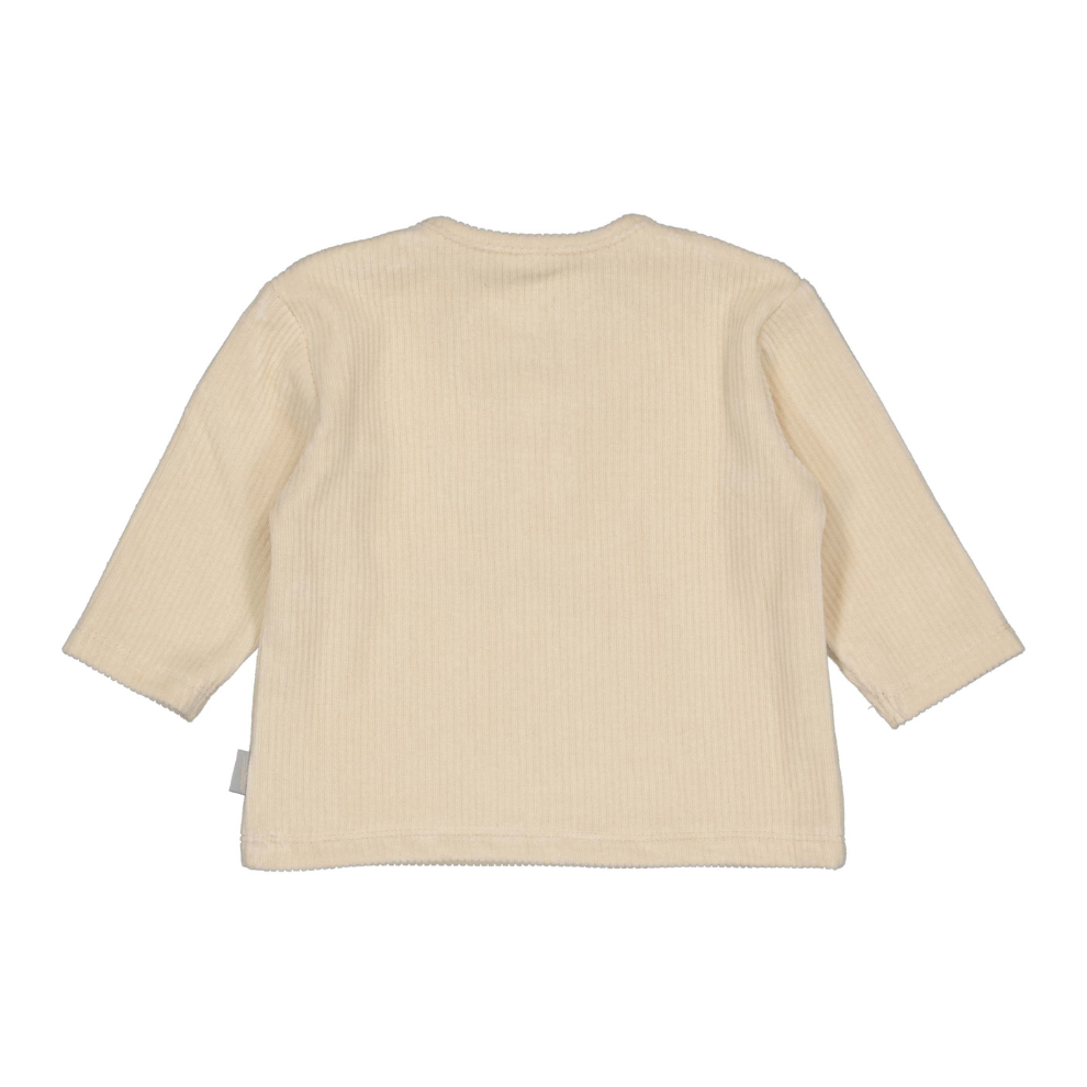 Top lange mouw Lennie - Katoen - Light sand/beige - Levv achterkant