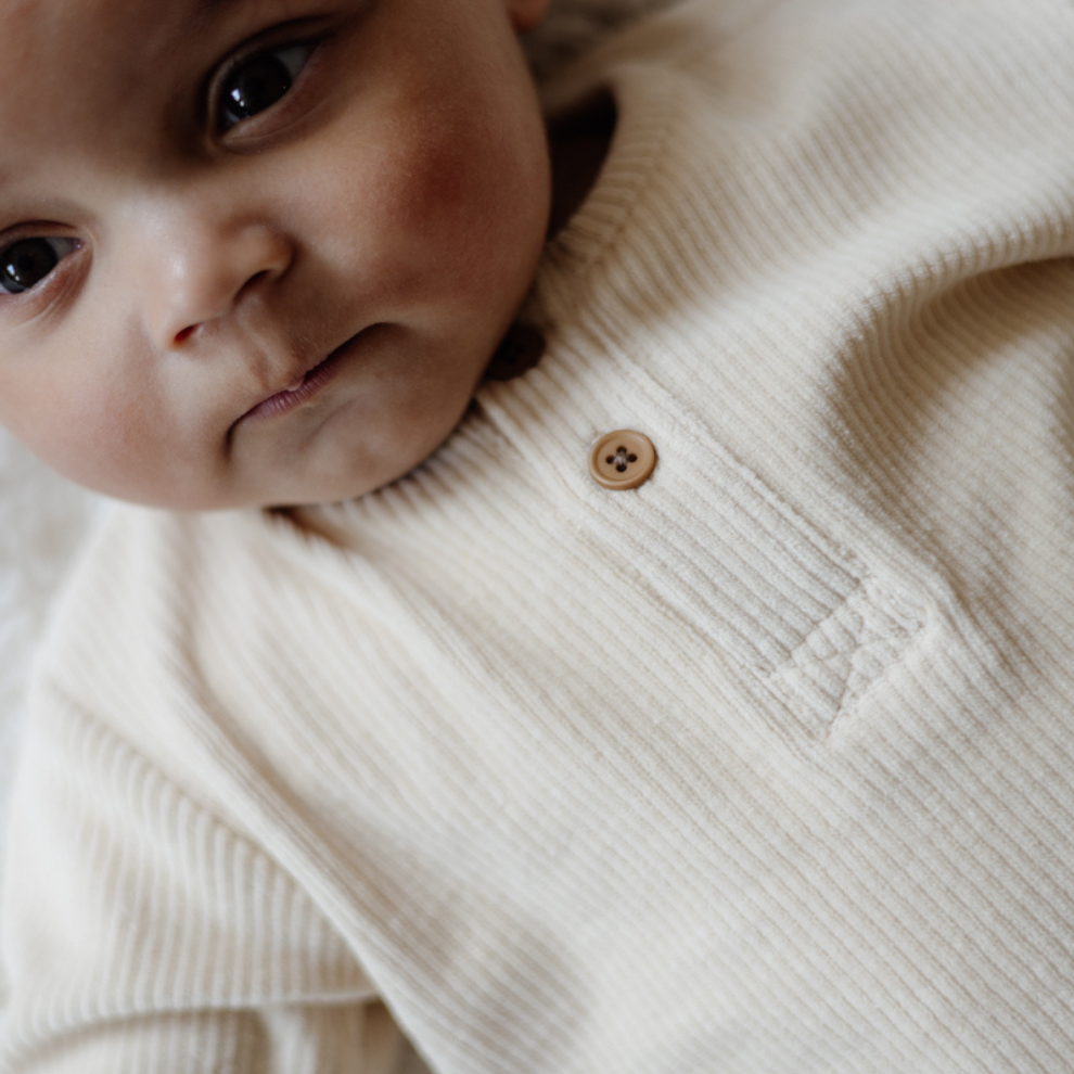 Top lange mouw Lennie - Katoen - Light sand/beige - Levv close up