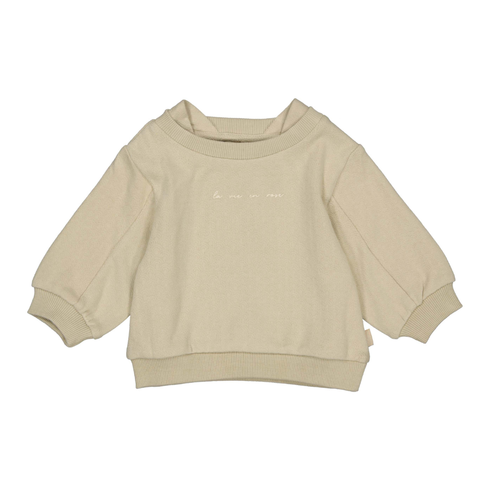 Sweater Laurie - Biologisch katoen - Beige - Levv voorkant