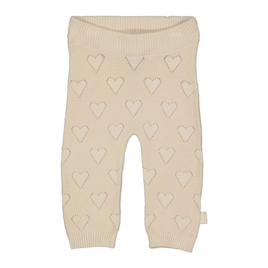 Gebreid broekje Leila - Biologisch katoen - Light sand/beige - Levv product