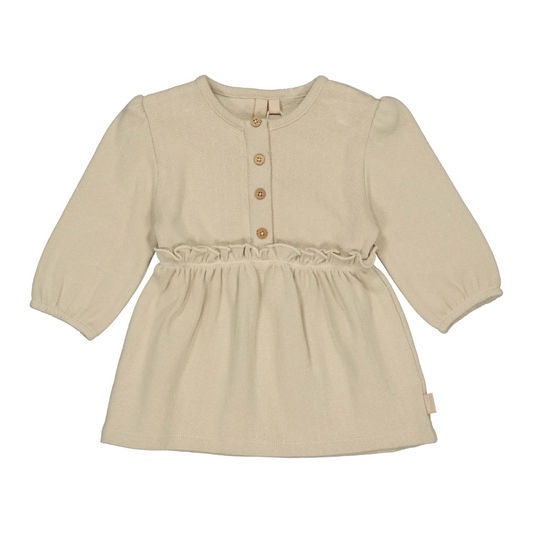 Jurkje Lara - Biologisch katoen - Beige - Levv voorkant