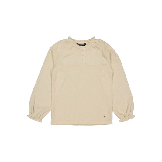 Blouse lange mouw - Creme wit - Polyester - Levv voor