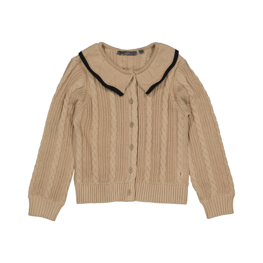 Vest Verena - Katoen - Dark sand/beige - Levv voorkant