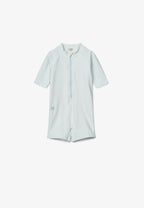 Liewood - Max Seersucker Short-sleeve UV Jumpsuit SPF40- Zwempakje - Vooraanzicht