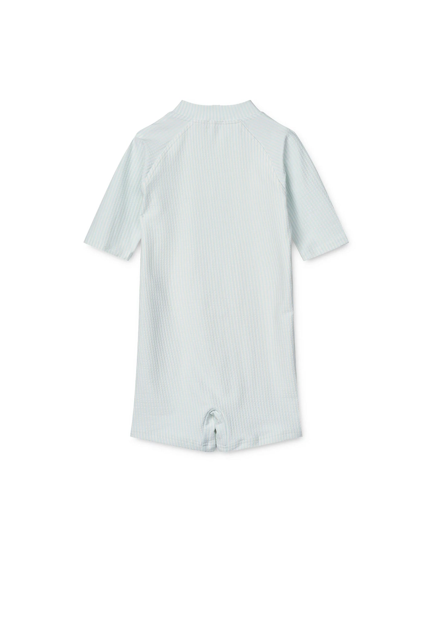 Liewood - Max Seersucker Short-sleeve UV Jumpsuit SPF40- Zwempakje - achteraanzicht