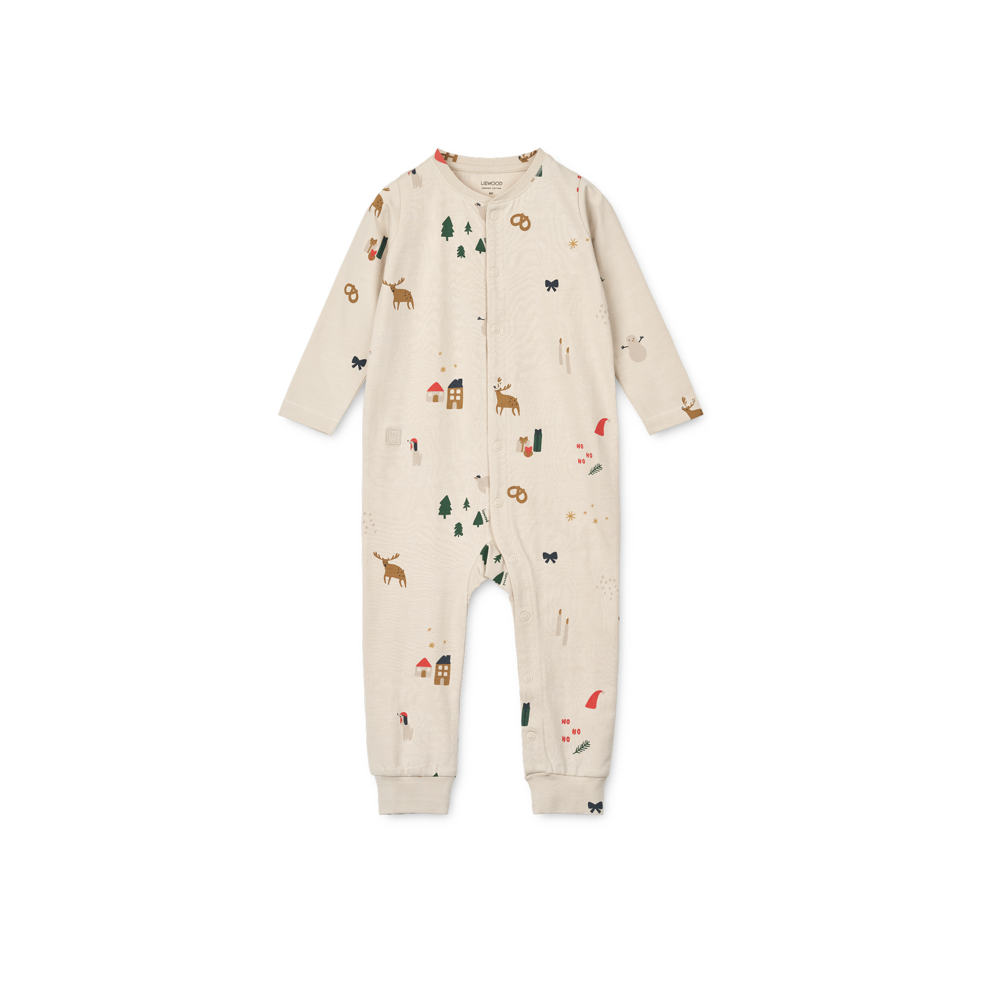 Kerst pyjama jumpsuit - Birk - Biologisch katoen - Liewood product
