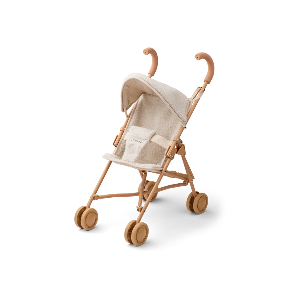 Poppen buggy - Bouclé - Elsie Pile Doll Stroller - Liewood - staand