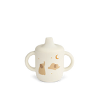 Tuitbeker Neil sippy cup - Siliconen - Elephant/creme - Liewood voorkant