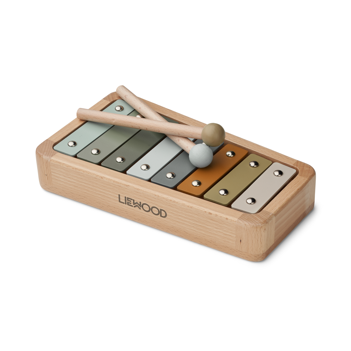 Liewood - Xylofoon Stuart - Houten muziekinstrument speelgoed - vooraanzicht